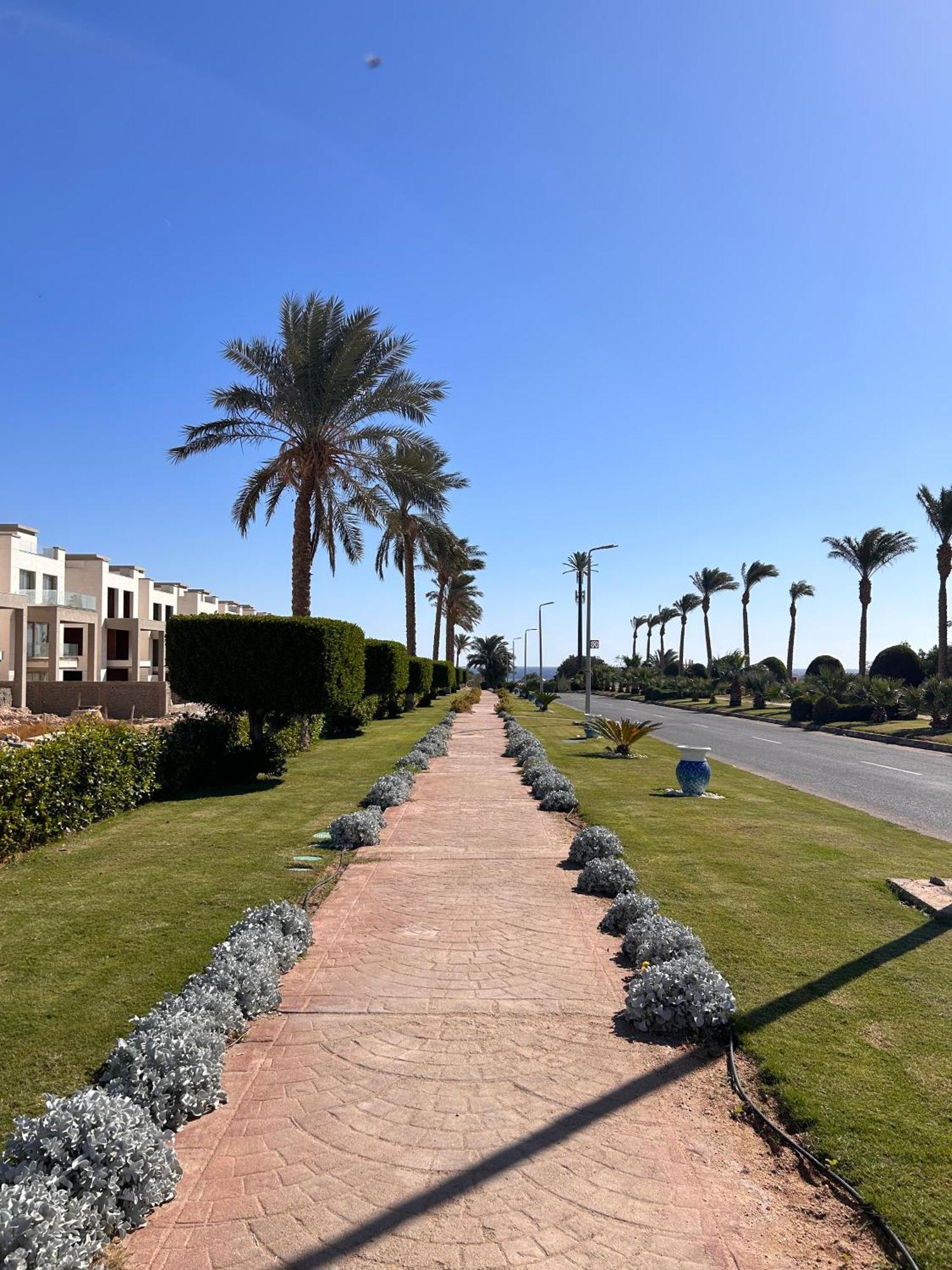 Cosy Studio On The First Floor With Lovely Terrace And Personal Garden Area, Pool View And Free Beach Access In Sharm Hills Resort Exteriör bild